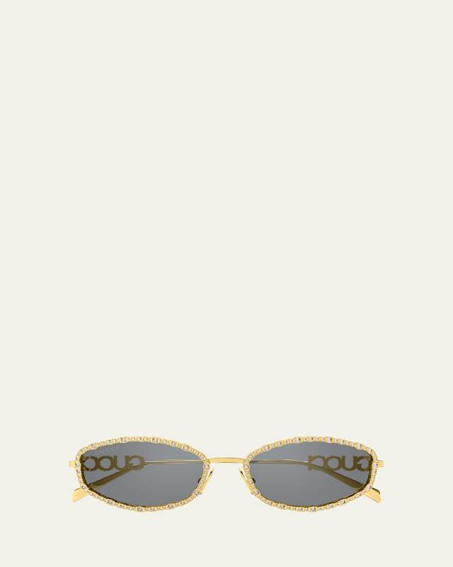 GG1803S Metal Logo-Print Sunglasses